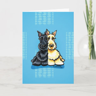 Scottish Terriers Two of a Kind Kaart