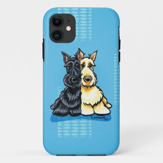 Scottish Terriers Two of a Sind Case-Mate iPhone Case (Achterkant)