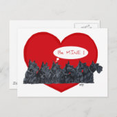 Scottish Terriers Valentijn Feestdagenkaart (Voorkant / Achterkant)