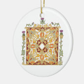 Scottish Thistle and Crown Red & Gold Celtic Knot Keramisch Ornament (Links)
