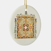 Scottish Thistle and Crown Red & Gold Celtic Knot Keramisch Ornament (Rechts)