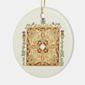 Scottish Thistle and Crown Red & Gold Celtic Knot Keramisch Ornament (Links)