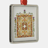 Scottish Thistle and Crown Red & Gold Celtic Knot Metalen Ornament (Rechts)