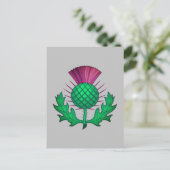 Scottish Thistle Briefkaart (Staand voorkant)