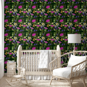 Scottish Thistle Cottcore Pattern Behang