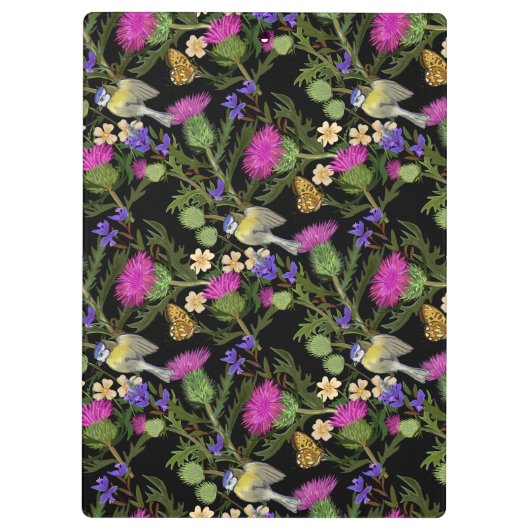 Scottish Thistle Cottcore Pattern Klembord (Achterkant)