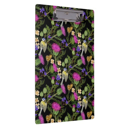 Scottish Thistle Cottcore Pattern Klembord (Rechts)