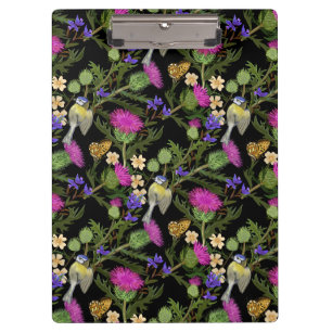 Scottish Thistle Cottcore Pattern Klembord