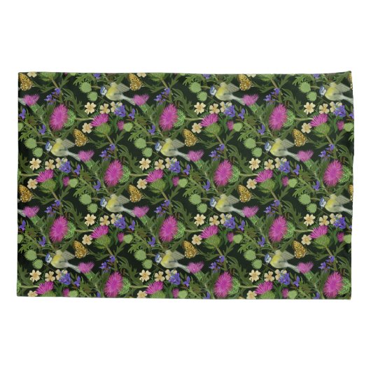 Scottish Thistle Cottcore Pattern Kussensloop (Achterkant)