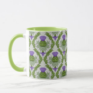 Scottish Thistle Damask Mok