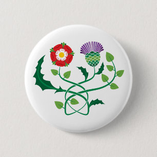 Scottish Thistle en English Roos Button