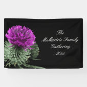  Scottish Thistle Family Gathering Spandoek (Horizontaal)