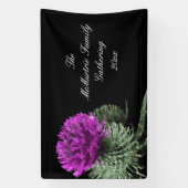  Scottish Thistle Family Gathering Spandoek (Verticaal)