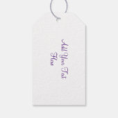 Scottish Thistle Floral Posy gepersonaliseerd Cadeaulabel (Achterkant)