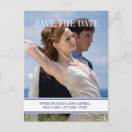 Scottish Thistle Floral Wedding - Save the Date Aankondigingskaart