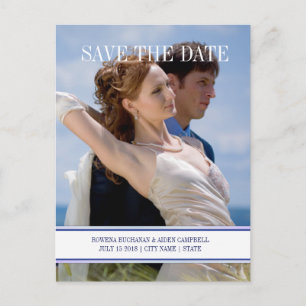 Scottish Thistle Floral Wedding - Save the Date Aankondigingskaart