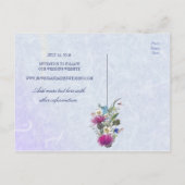 Scottish Thistle Floral Wedding - Save the Date Aankondigingskaart (Achterkant)