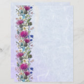 Scottish Thistle Floral Wedding Stationery (Voorkant / Achterkant)