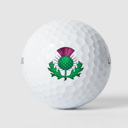 Scottish Thistle Golfballen (Voorkant)