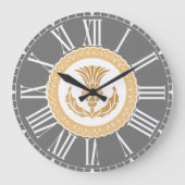 Scottish Thistle Grote Klok (Voorkant)