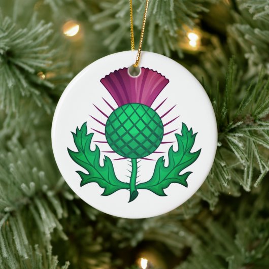 Scottish Thistle Keramisch Ornament (Boom)