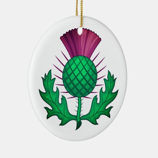 Scottish Thistle Keramisch Ornament (Rechts)