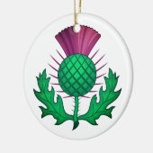 Scottish Thistle Keramisch Ornament (Links)
