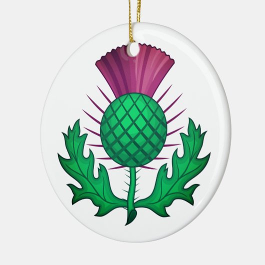 Scottish Thistle Keramisch Ornament (Links)