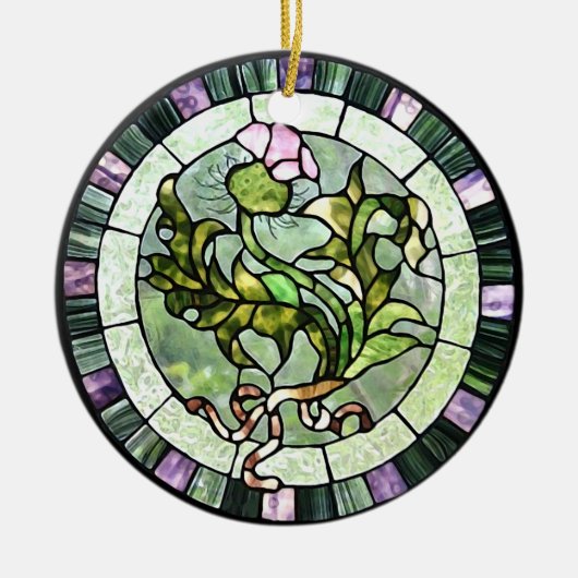 Scottish Thistle Keramisch Ornament (Voorkant)