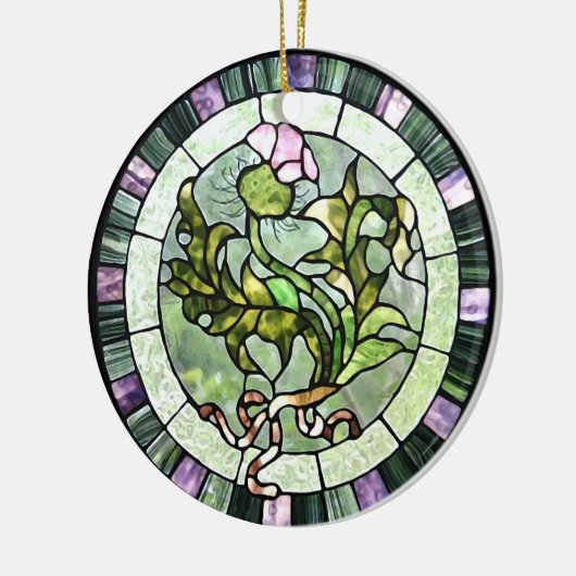 Scottish Thistle Keramisch Ornament (Links)