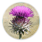 Scottish Thistle Keramische Knop (Voorkant)