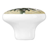 Scottish Thistle Keramische Knop (Zijkant)