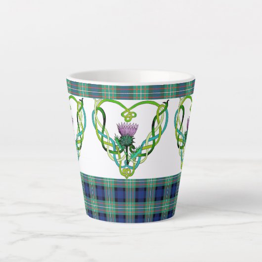 Scottish Thistle Latte Mok (Voorkant)