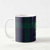 Scottish Thistle on Dark Tartan Custom Name Koffiemok (Links)