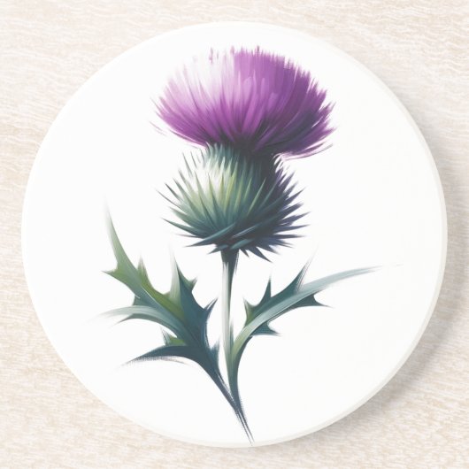 Scottish Thistle Onderzetter (Voorkant)