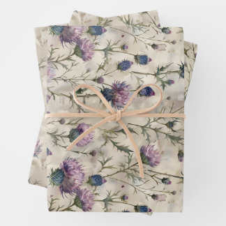 Scottish Thistle ontwerp Inpakpapier Vel
