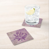 Scottish Thistle Paars Celtic Knot Kartonnen Onderzetters (Insitu)