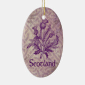 Scottish Thistle Paars Celtic Knot Keramisch Ornament (Rechts)