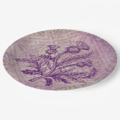 Scottish Thistle Paars Celtic Knot Papieren Bordje (Gekanteld)