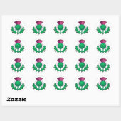 Scottish Thistle Ronde Sticker (Vel)