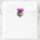 Scottish Thistle Ronde Sticker (Tas)