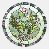 Scottish Thistle Ronde Sticker (Voorkant)