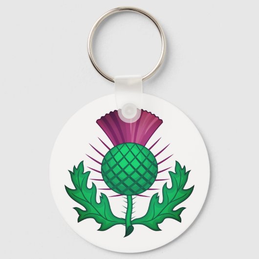 Scottish Thistle Sleutelhanger (Voorkant)