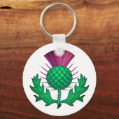 Scottish Thistle Sleutelhanger (Achterkant)