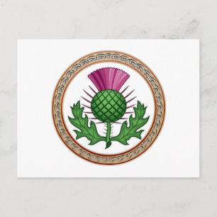 Scottish Thistle Symbol Badge Briefkaart
