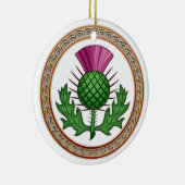 Scottish Thistle Symbol Badge Keramisch Ornament (Rechts)