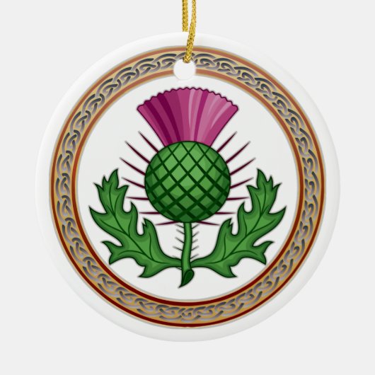 Scottish Thistle Symbol Badge Keramisch Ornament (Voorkant)