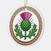 Scottish Thistle Symbol Badge Keramisch Ornament (Links)