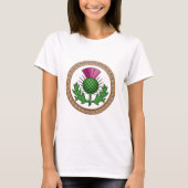 Scottish Thistle Symbol Badge T-shirt (Voorkant)