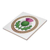 Scottish Thistle Symbol Badge Tegeltje (Zijkant)